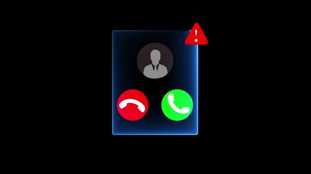 Scam Alert. business man people receiving incoming call from unknown number, call center gang, hacker, cybersecurity, fraud or phishing attack, warning signs, digital telecommunication concept