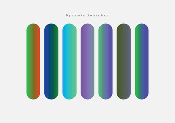 Fototapeta premium Dynamic Swatches - Creative Graphic Design Template Vector