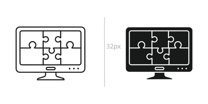 Comparison of monitor display quality between low and high contrast modes