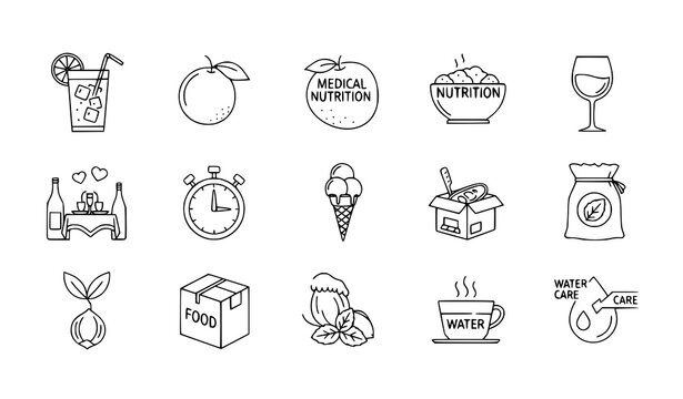 Collection of headwear icons including fedoras beanies baseball caps graduation caps with baseball cap winter hat flat design white background headwear collection mortarboard accessories