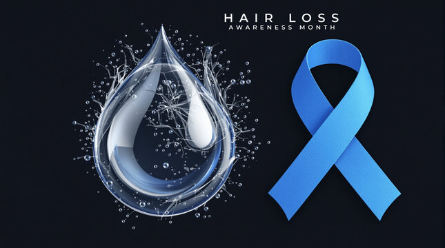 Hair Loss Awareness Month Concept Image. highlighting treatment options, prevention, and hair wellness.