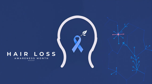 Hair Loss Awareness Month Concept Image. highlighting treatment options, prevention, and hair wellness.