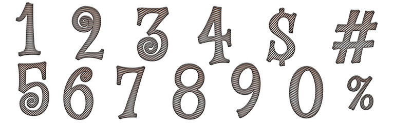 Diagonal Lines Pattern Straight Stripes Texture 1, 2, 3, 4, 5, 6, 7, 8, 9, 0 number english word abc Mystery Alphabet letter text typography font © skopurbo