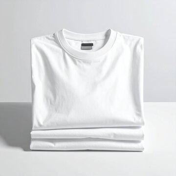 Folded white shirt
