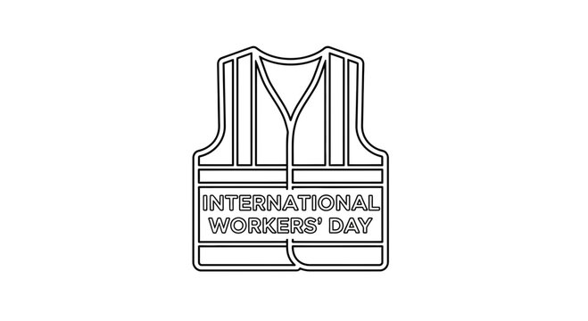 International Workers Day Vest Design.