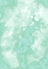 ミント水彩抽象背景 © HATAKUMI