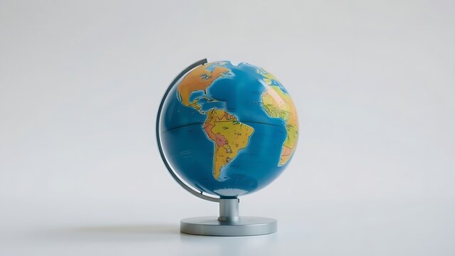 geography. Miniature globe on a surface, concept of global connection and travel. tourism brochures, itinerary planners, designed for travel destination branding, used by content creators.