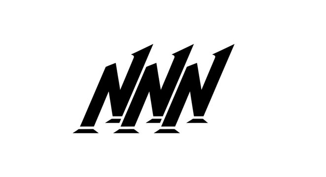 Black stylized NNN monogram typography on white background