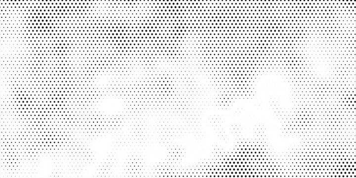 a black and white halftone metal grid  pattern with dots, Black color halftone background halftone circle dotted dot cmyk background dot pattern fading dots