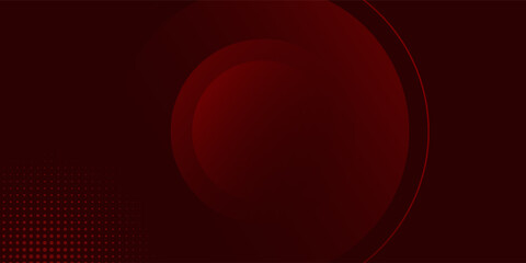 Obraz premium Red technology futuristic internet network connection dark black background, photo connection pattern