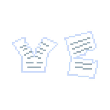 Ripped papper draw pixel art