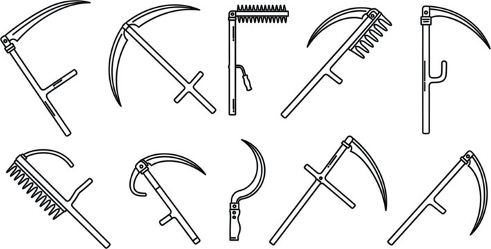 City navigation and GPS map icon set with location pin and directional arrow line symbols