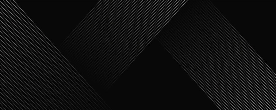  black geometric abstract background overlap layer on dark space with diagonal lines decoration. Modern graphic design element striped style for banner,