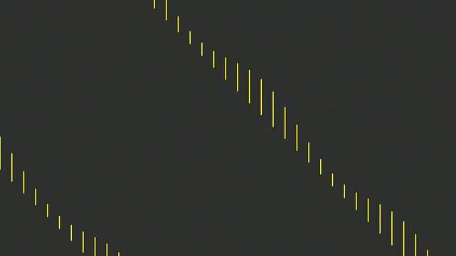 Abstract Dark Background with Slanted Yellow Dashed Lines