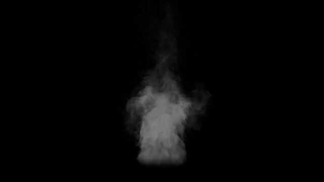 smoke on black background