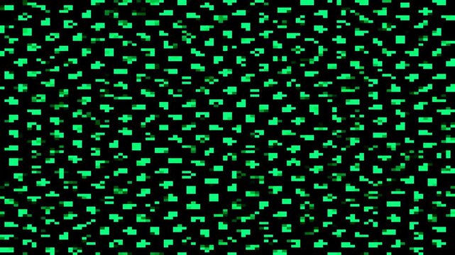 Digital Green Noise Pattern | Pixelated Glitch Art Background Texture