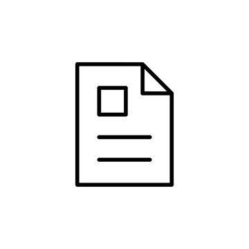Outline File icon for document storage system
