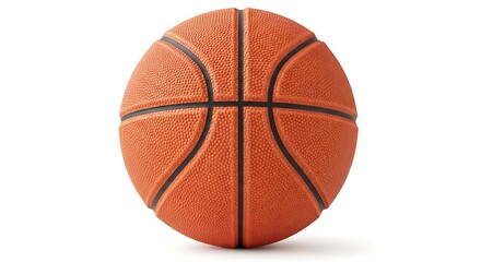 Fototapeta premium Basketball on a white background.