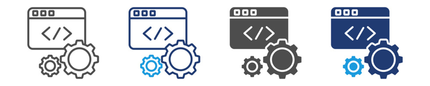 program icon set multiple style