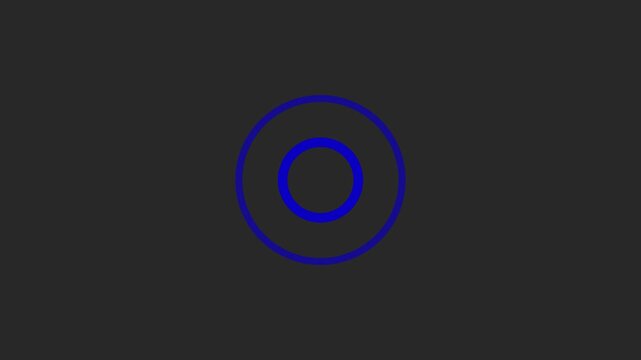 redio wave blue color animation. icon black background.