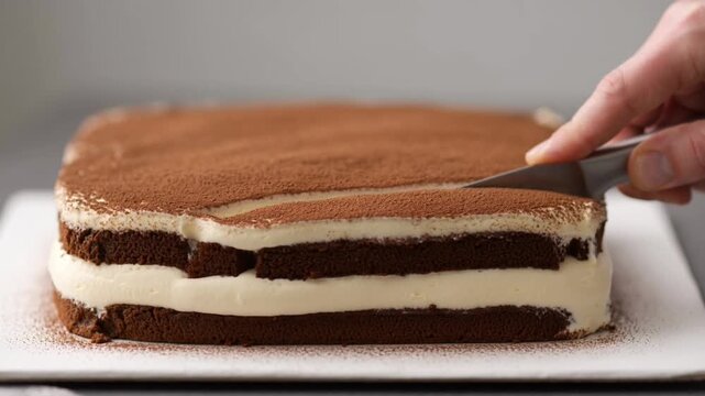 piece of chocolate cake on a plate