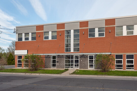 The exterior facade of a generic small business