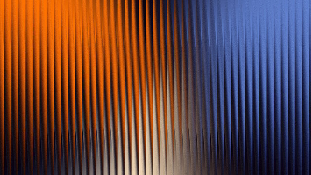 Abstract vertical lines blending orange blue and white hues creating a gradient