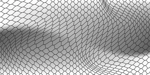 Mesh texture for fishing nets. Seamless pattern for sportswear or soccer goal, volleyball net, basketball hoop © abdus