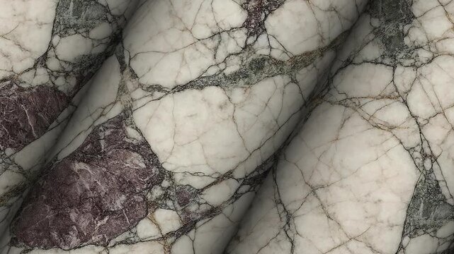 Exotic rotating Breccia Capraia Marble stone surface with dramatic multicolor fragment patterns for statement walls and modern creative multimedia visuals