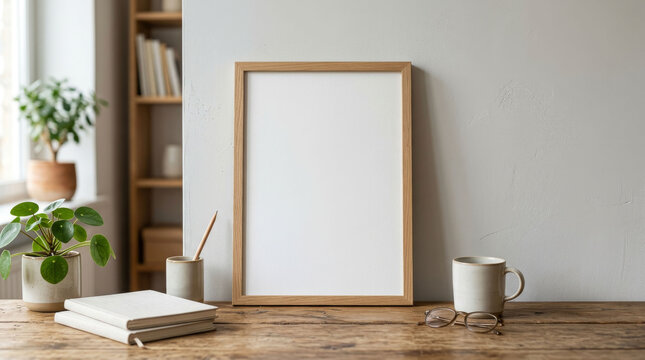 Maqueta de poster en blanco.