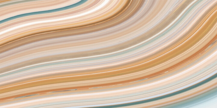 Abstract colorful background featuring a vibrant rainbow pattern of paper waves and spiral green wire lines in a motion-filled design