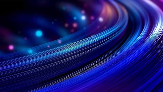 Digital color optical fiber luminescent cable abstract background