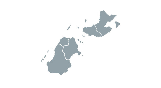 A simplified grayscale map depicting the islands of martinique and dominica in the caribbean high quality