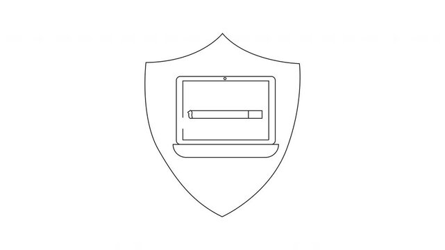 Laptop Security Shield - Protecting Your Digital World.