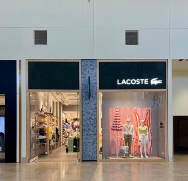 The Lacoste store in the SouthPark Mall shopping center in Charlotte, NC