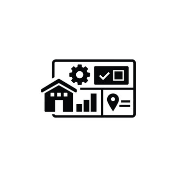 Business Operations and Workflow property management dashboard icon for Business Operations and Workflow property management analytics and location tracking