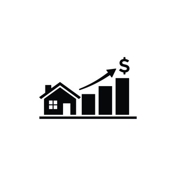 Business Operations and Workflow house price growth icon for Business Operations and Workflow house value increase and real estate profit