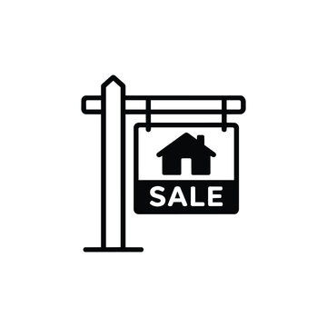 Business Operations and Workflow house for sale sign icon for Business Operations and Workflow real estate sales and property listing