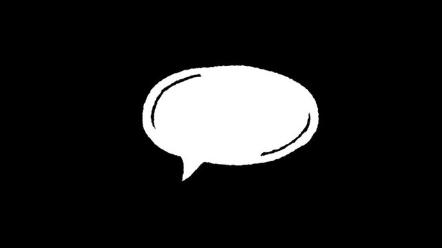 Communication Bubble Icon: A clean, modern icon of a speech bubble, against a stark backdrop, perfectly representing communication and discussion.