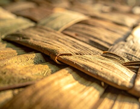 close up of tikar mengkuang