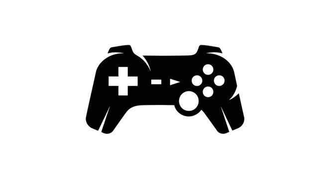 Black gaming controller console remote.