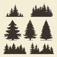 Fototapeta premium Trees at a camping site