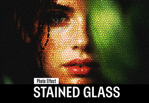 Stained Glass Photo Effect