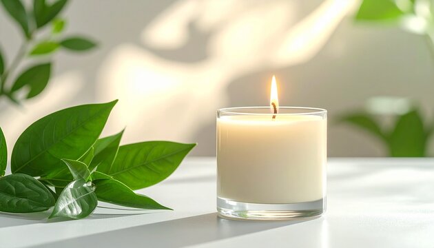 キャンドル、アロマセラピー、リラクゼーションのイメージ画像