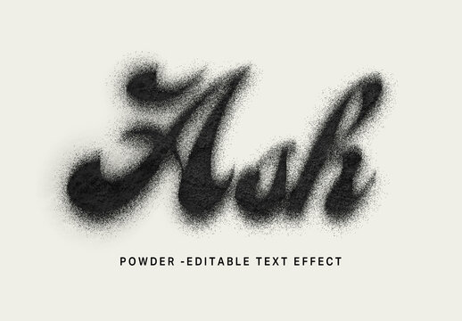 Powder Text Effect