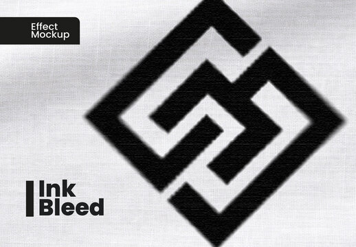 Ink Bleed Effect Mockup