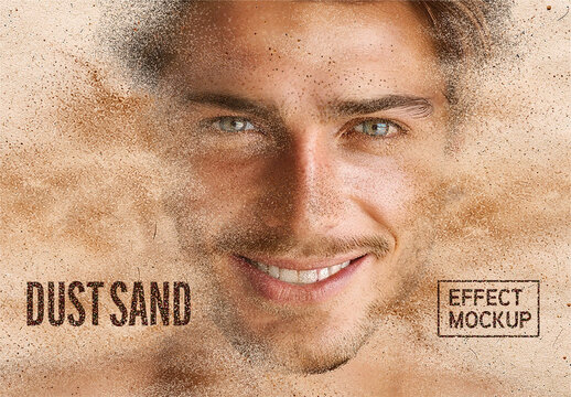 Dust Sand Effect Mockup