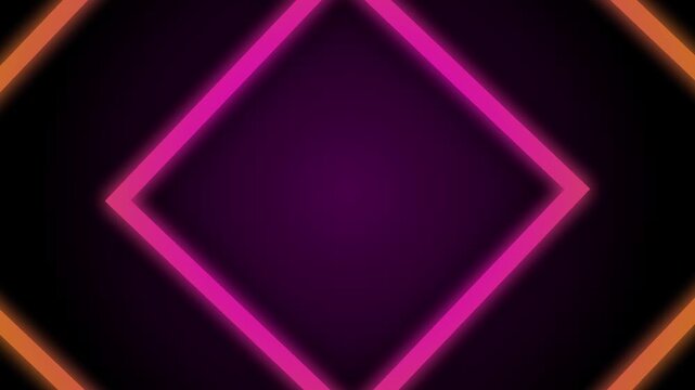 Animated squares flying towards the camera