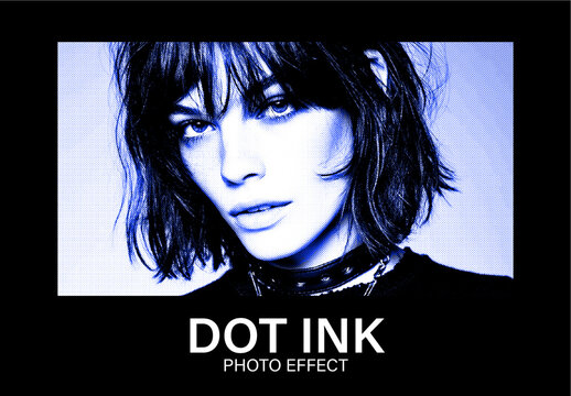 Dot Ink Photo Effect