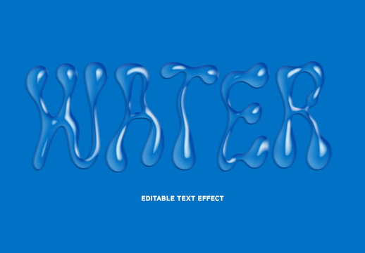 Water Text Effect